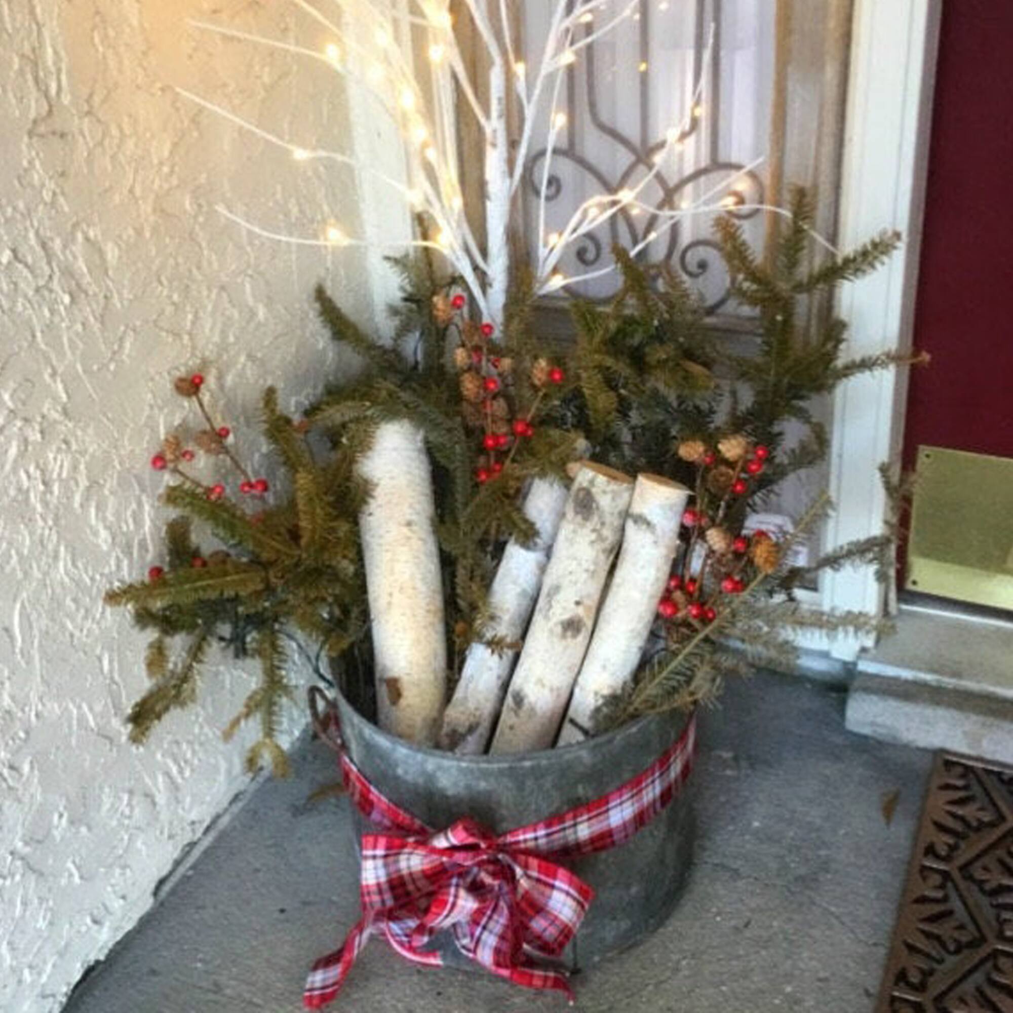 Wilson® Enterprises 6"-8" Large White Birch Fireplace Set, 3ct.